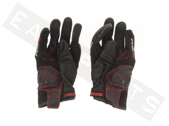 Gloves universal TNT Five RS2 (certified EN 13594:2015) red men